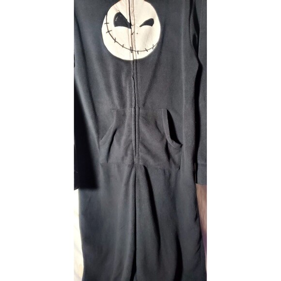 Nightmare Before Christmas Hooded Footed Pajama Medium Microfleece Disney - Picture 6 of 14